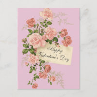 Schöne Vintage Rose Glücklicher Valentinstag