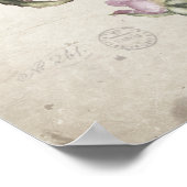 Schöne Vintage Rose Poster (Ecke)