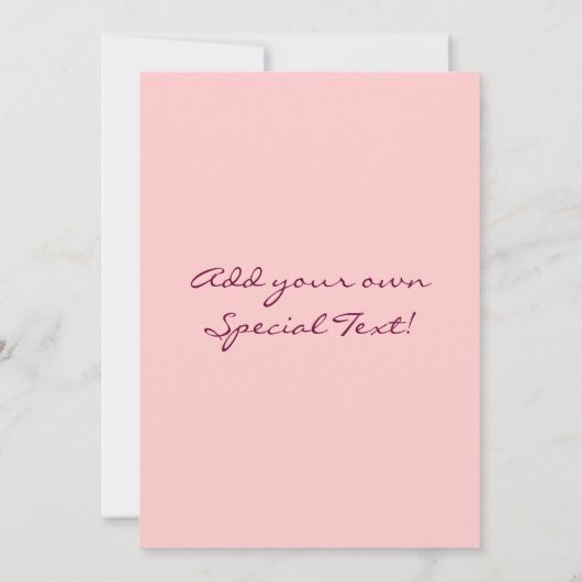 Schöne Vintage Rose Save The Date (Rückseite)