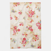 Schöne Vintage Rose und andere Blume Geschirrtuch (Vertikal)