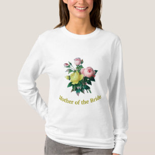 schöne Vintage-Rosenblumen Braut Mutter T-Shirt