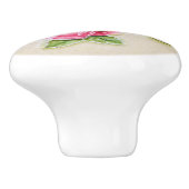 Schöne, Vintage Rosenmöbel Keramikknauf (Seitenansicht)