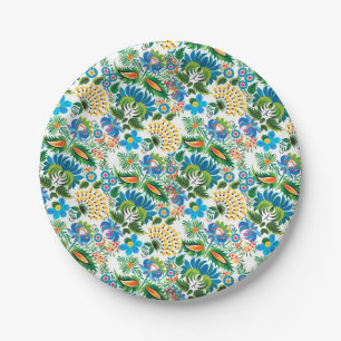 Schöne vintage russische Khokhloma Pappteller