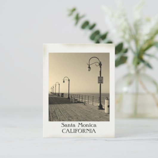 Schöne Vintage Santa Monica Postcard! Postkarte (Stehend Vorderseite)