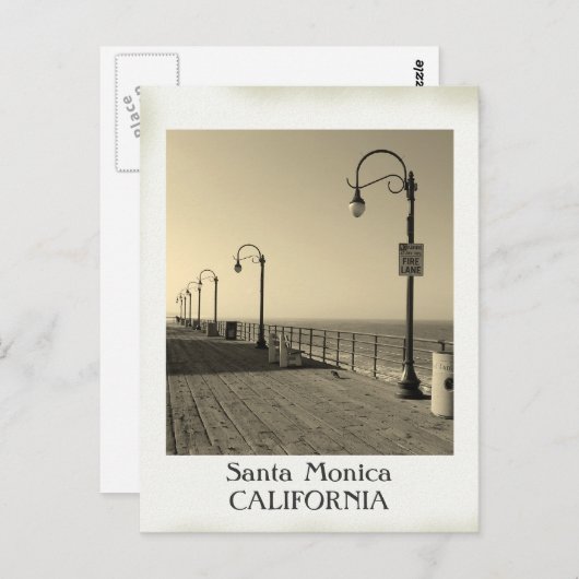 Schöne Vintage Santa Monica Postcard! Postkarte (Vorne/Hinten)