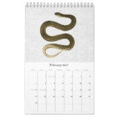 Schöne Vintage Schlangen Natur Kalender (Feb 2027)