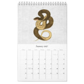 Schöne Vintage Schlangen Natur Kalender (Jan 2027)