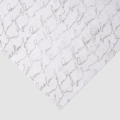 Schöne Vintage-Schrift Seidenpapier (Ausschnitt)