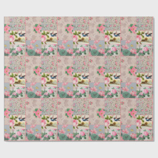 Schöne Vintage-Tapete rosa Geschenkpapier