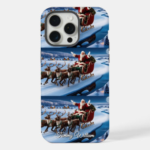 Schöne vintage traditionelle elegante frohe Weihna iPhone 15 Pro Max Hülle