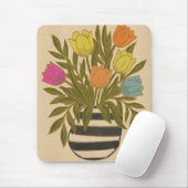 Schöne Vintage-Tulpen Mousepad (Mit Mouse)