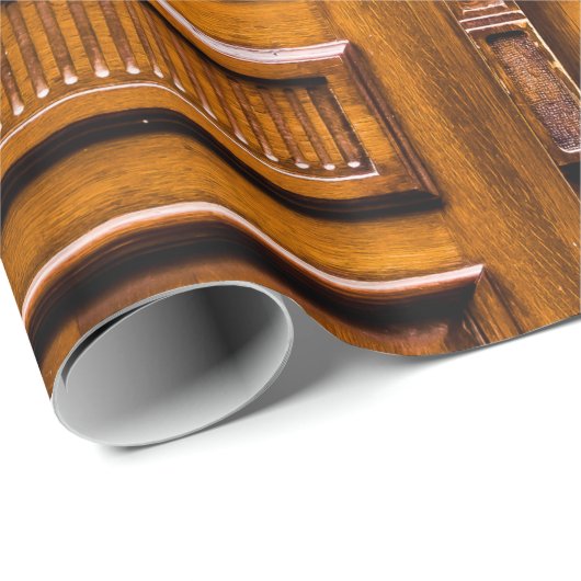 SCHÖNE VINTAGE TÜR GESCHENKPAPIER (Rolleneckpunkt)