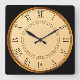 Schöne Vintage-Uhr mit römischen Ziffern Wanduhr