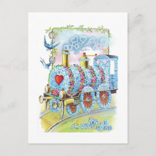 Schöne Vintage Viktorianische Valentine Feiertagspostkarte
