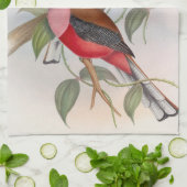 Schöne Vintage Vogelillustration Küchentuch (Gefaltet)