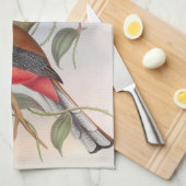 Schöne Vintage Vogelillustration Küchentuch (Viertel Falte)