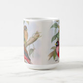 Schöne Vintage Vogelillustration Tasse (Mittel)