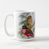 Schöne Vintage Vogelillustration Tasse (Links)