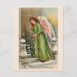 Schöne Vintage-Weihnachts-Klassikerkarte Feiertagspostkarte