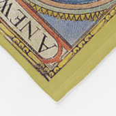 Schöne Vintage Weltkarte Fleecedecke (Ecke)