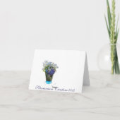 Schöne "Violets are Blue" Geburtskarte Karte (Rückseite)