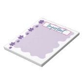 Schöne Violets Wichtiger Notepad Notizblock (Rotiert)