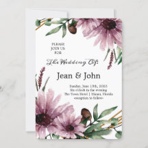 Schöne Violett-Blume Hochzeit