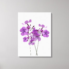Schöne violette Blumen minimalistisch moderne Blum Leinwanddruck