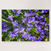 Schöne violette Blumen Puzzle (Horizontal)