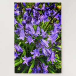 Schöne violette Blumen Puzzle