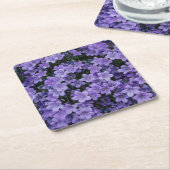 Schöne violette Blumen Rechteckiger Pappuntersetzer (angewinkelt)