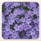 Schöne violette Blumen Rechteckiger Pappuntersetzer (Vorderseite)