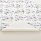 Schöne violette Blumen Sherpadecke (3/4)