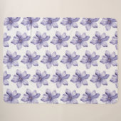 Schöne violette Blumen Sherpadecke (Vorderseite (Horizontal))