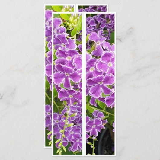 Schöne violette Blumen Zwei Lesezeichen (Vorne/Hinten)