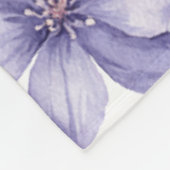 Schöne violette Blüten Fleecedecke (Ecke)