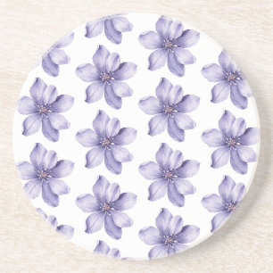 Schöne violette Blüten Getränkeuntersetzer