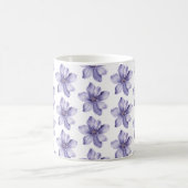 Schöne violette Blüten Kaffeetasse (Mittel)