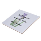 Schöne violette Iris Fliese (Seite)