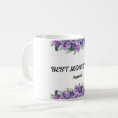 Schöne violette Tasse für die Mama (Vorderseite Links)