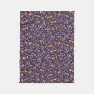 Schöne Violetten Fleecedecke