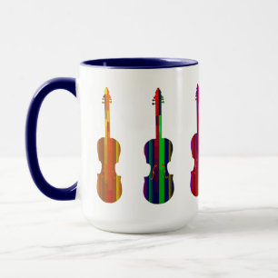 schöne Violinen Combo Tasse, 15 oz Tasse