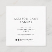 Schöne Visitenkarte (Rückseite)