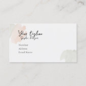 Schöne Visitenkarte (Rückseite)