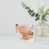 Schöne Visitenkarte für Fotografen (Stehend Vorderseite)