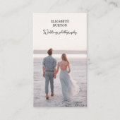 Schöne Visitenkarte für Hochzeitsfotografen (Vorderseite)