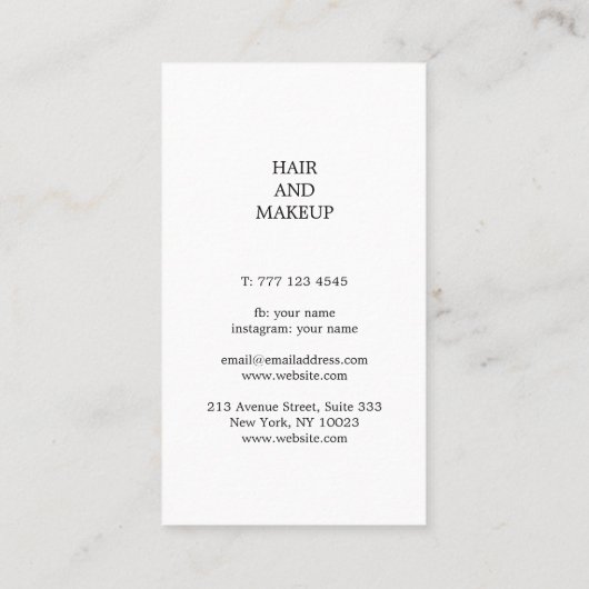 Schöne Visitenkarte in Pastellfarben. (Rückseite)