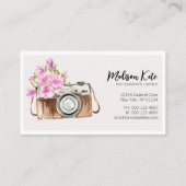 Schöne Visitenkarten für Aquarellkamera Visitenkarte (Rückseite)