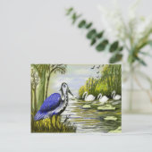 Schöne Vögel am See Postkarte (Stehend Vorderseite)