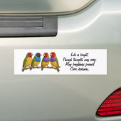 Schöne Vögel auf dem Ast Autoaufkleber (Auf Auto)